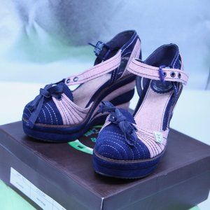 Miss L-Fire Roxana Retro Style Platform Shoes- 39 EU/8.5-9 US